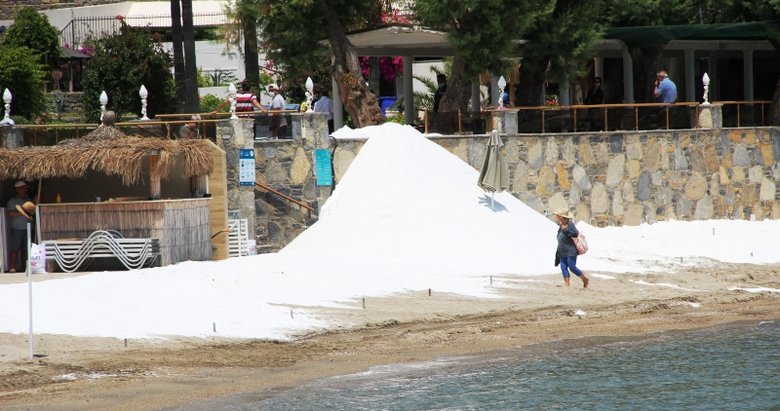 Sahillere Beyaz Kum Operasyonu Sahile Mermer Tozu Ve Kirec Tasi Sererken Yakalandilar Mugla Haberleri