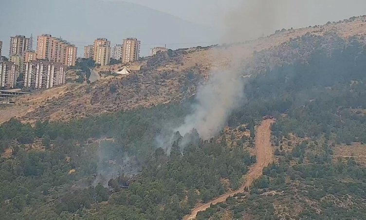 İzmir Karşıyaka’da orman yangını!