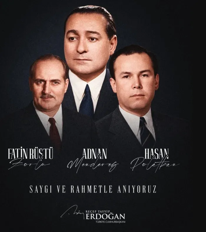 Son dakika: Başkan Erdoğan Adnan Menderes ve arkadaşlarını andı