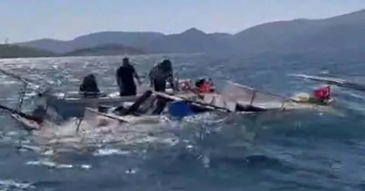 Muğla'da balıkçı teknesi battı!