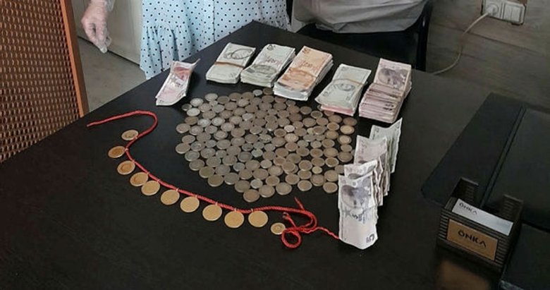 Dilenci kadının üzerinden adeta bir servet çıktı