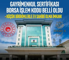 Emlak Konut, Gayrimenkul sertifikası işlem kodunu DMLKT olarak duyurdu!