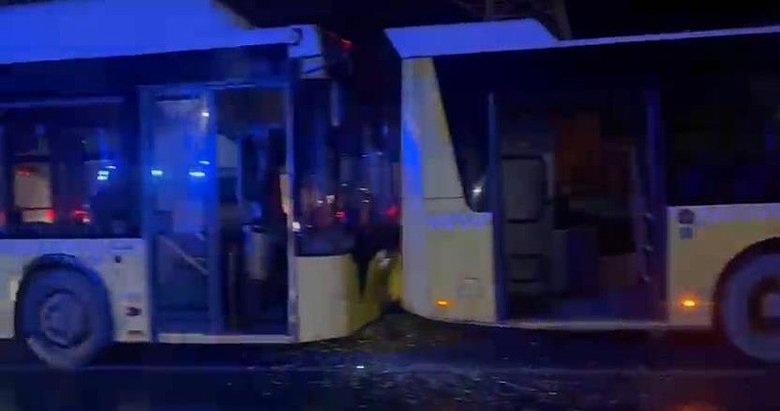 Başakşehir’de facia! 3 İETT kafa kafaya çarpıştı