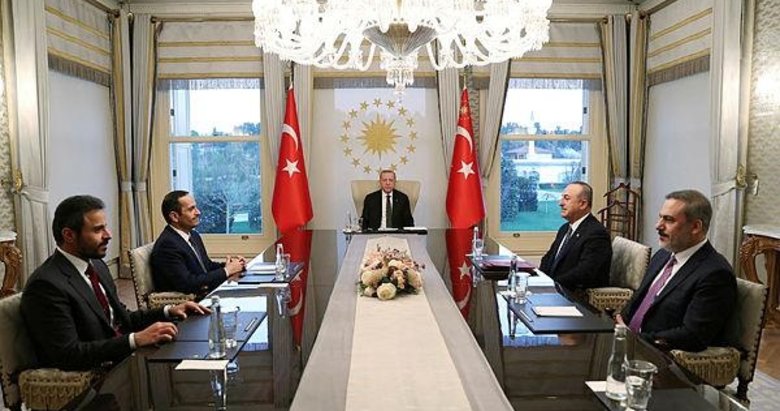 Başkan Erdoğan, Katar Dışişleri Bakanını kabul etti