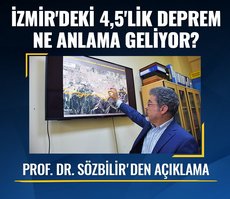 İzmir’deki 4,5’lik deprem ne anlama geliyor? Prof. Dr. Sözbilir’den açıklama