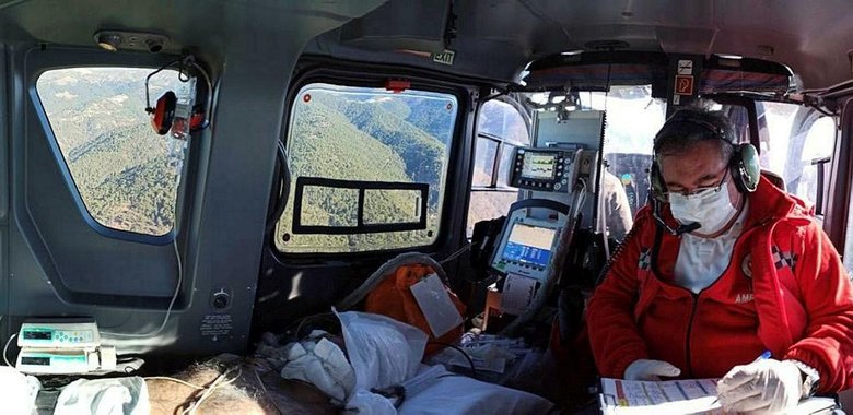 Hava ambulansında görevli doktor: Hareketli çalışmaktan hoşlanıyorum