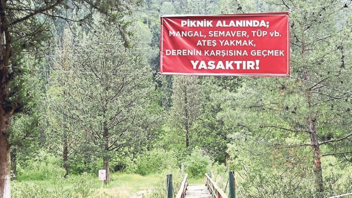 Ormanlık alanlarda ateş yasağı başladı