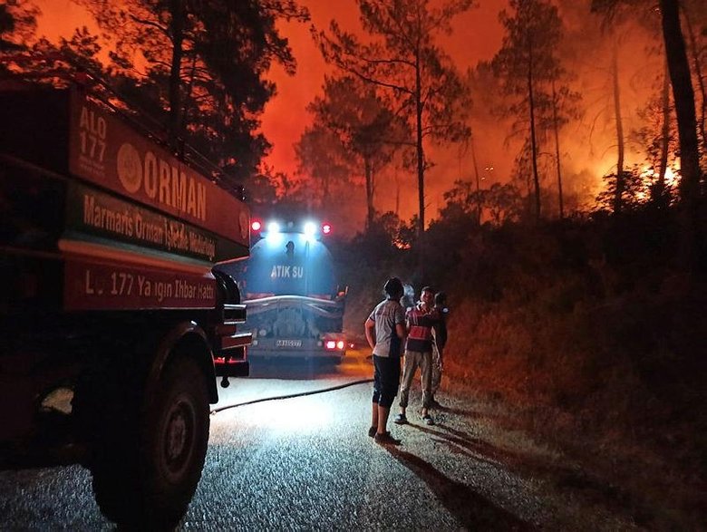 Marmaris’te orman yangını! Tüm ekipler teyakkuz halinde
