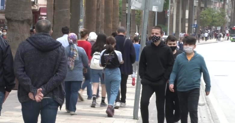 Denizli’de maske ve mesafe kuralına uymayan 1316 kişiye ceza