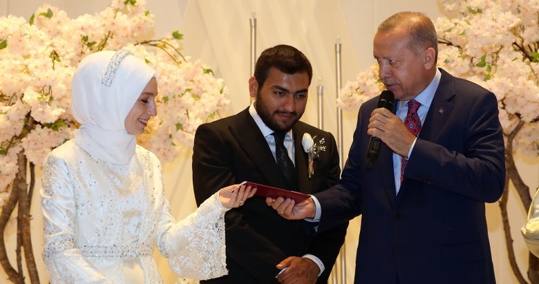 Başkan Erdoğan, nikah şahitliği yaptı