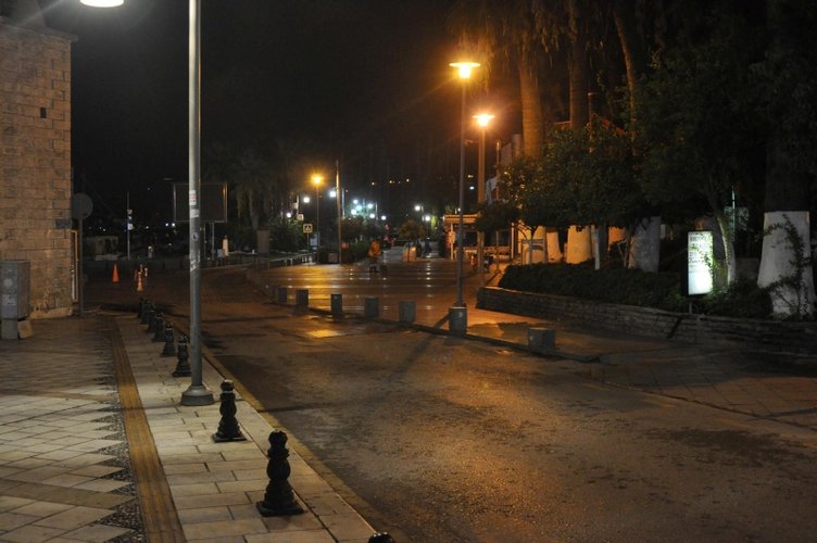 Bodrum’da sokaklar boş kaldı
