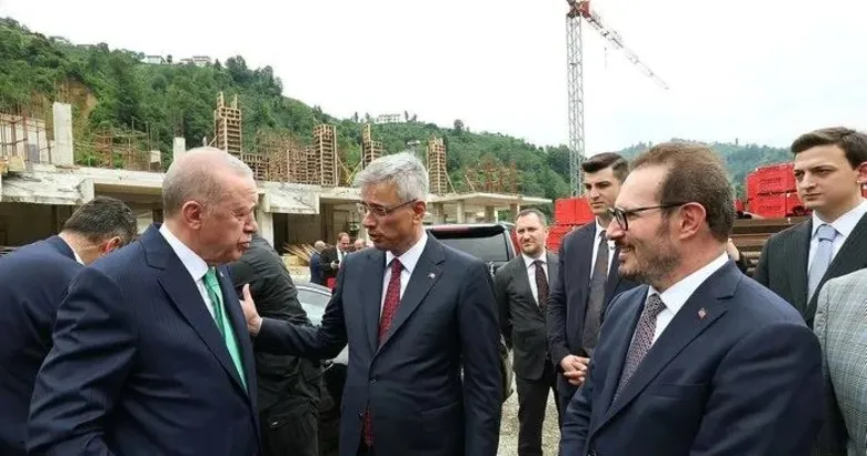 Başkan Erdoğan, Güneysu Devlet Hastanesi inşaatını yerinde inceledi