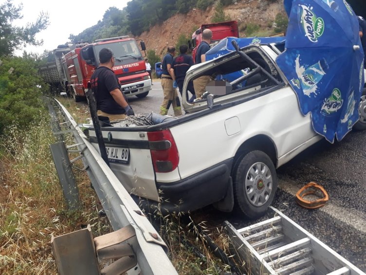 İzmir’de feci kaza! 1 kişi hayatını kaybetti