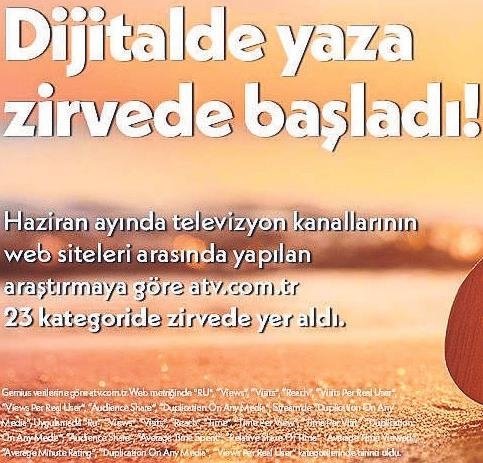 aTV 23 kategoride zirveyi kaptırmadı