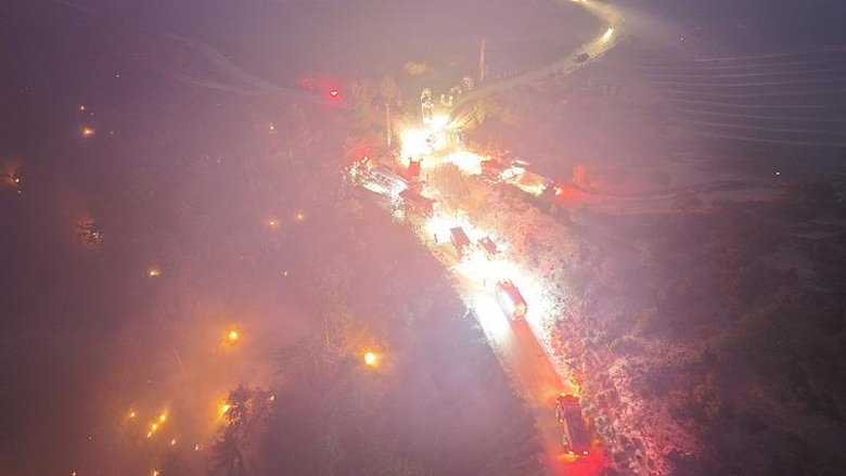 Denizli’de alevlere mücadele!