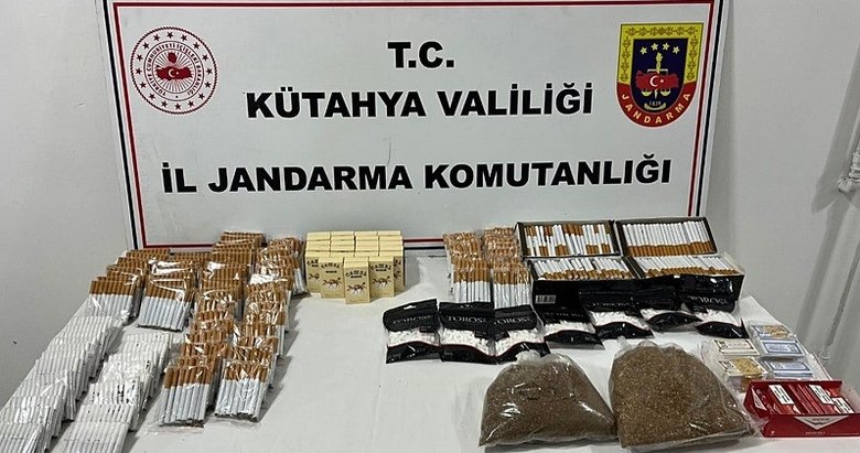 Kütahya’da binlerce bandrolsüz makaron ele geçirildi
