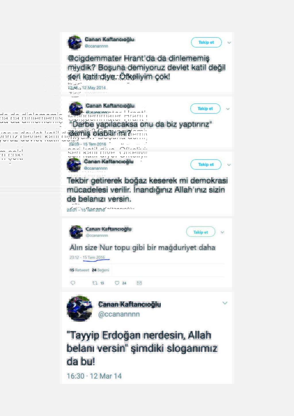 Canan Kaftancıoğlu’nun skandal tweetleri