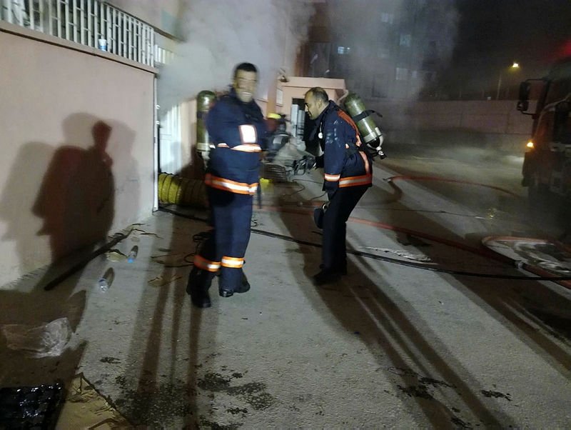Malatya’da yeni cezaevi inşaatında yangın