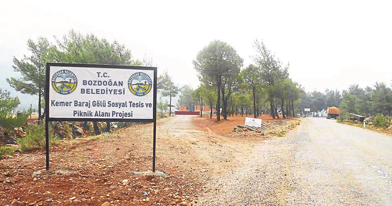 Bozdoğan’a baraj manzaralı piknik alanı