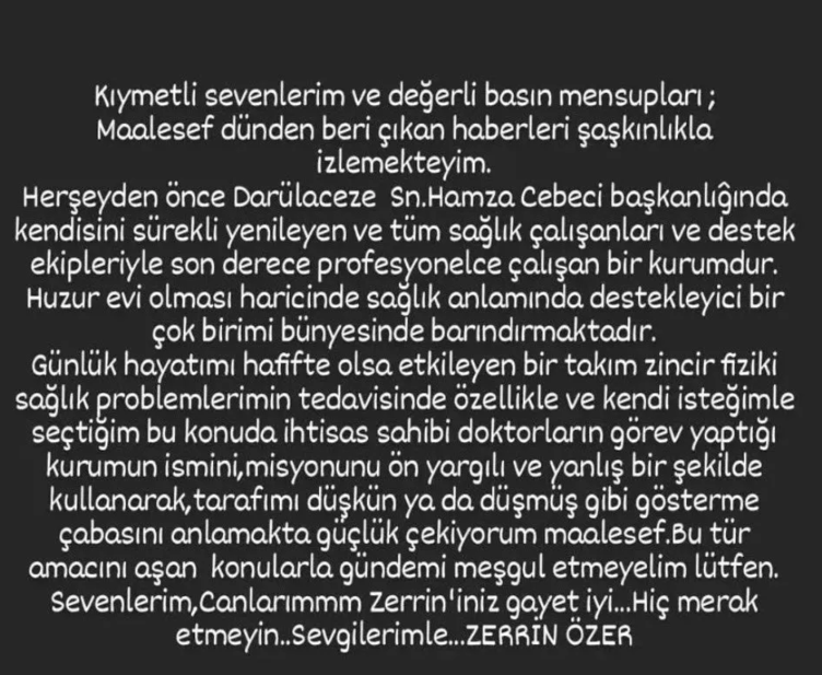 Zerrin Özer’den yeni haber geldi! İşte ünlü şarkıcının son sağlık durumu...