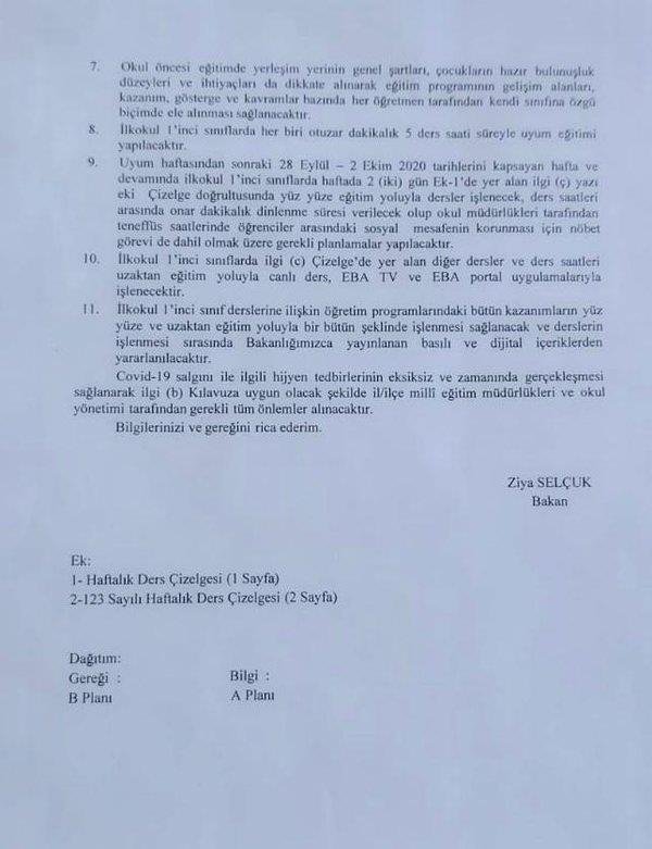 Yüz yüze eğitim nasıl olacak! İşte MEB tarafından aktarılan o ayrıntılar!