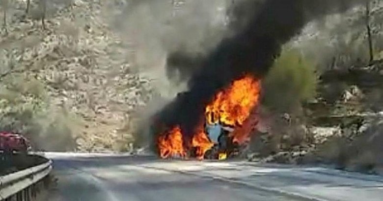 TIR’la birlikte yürekler de yandı