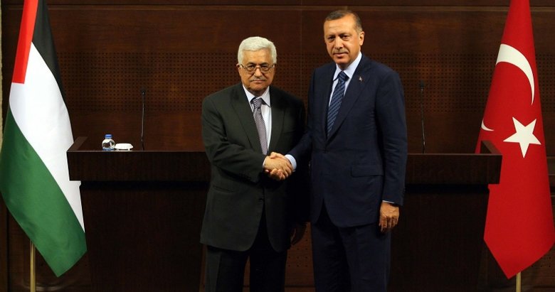 Başkan Erdoğan ile Mahmut Abbas arasında kritik görüşme