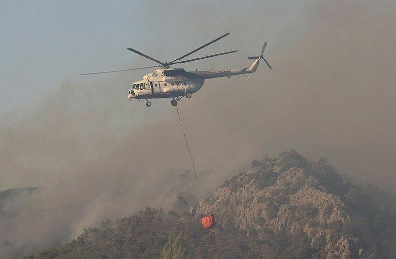 Marmaris ile Köyceğiz’de kabus sürüyor! Havadan müdahale yeniden başladı