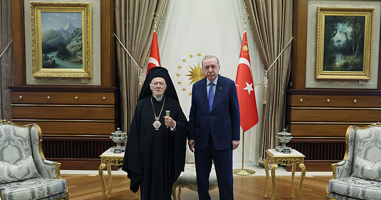 Başkan Erdoğan, Bartholomeos’u kabul etti