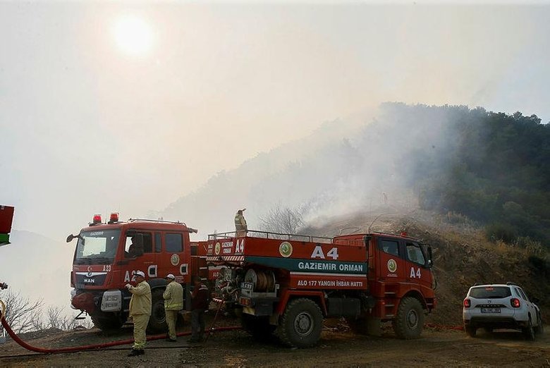 İzmir’de çıkan orman yangını kontrol altına alındı