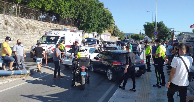 Bodrum’da zincirleme trafik kazası! Ortalık savaş alanına döndü