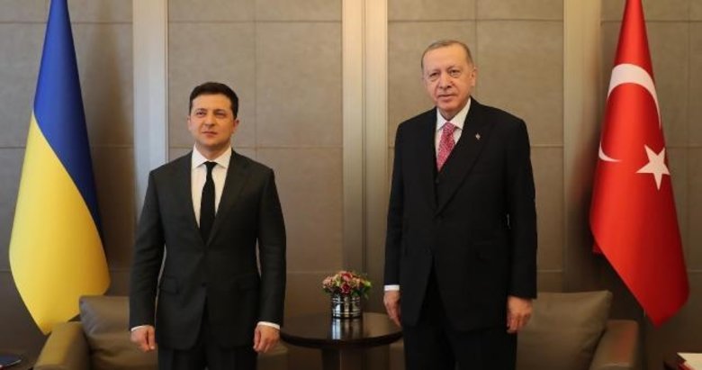 Başkan Erdoğan, Ukrayna Devlet Başkanı Zelenskiy ile görüştü