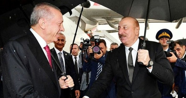 Başkan Erdoğan Nahçıvan’da! Iğdır- Nahçıvan doğal gaz boru hattının temeli atıldı