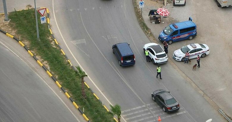 Jandarmadan helikopter destekli trafik denetimi