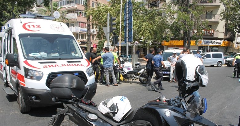 Aydın’da trafik kazası: 2 polis yaralı