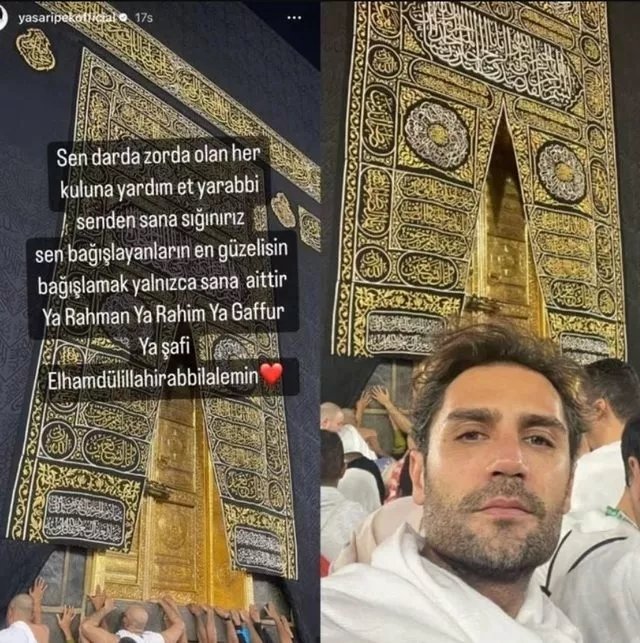 Umreye giden Yaşar İpek paylaşımıyla tüm dikkatleri üzerine çekti