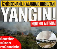 SON DAKİKA |  İzmir’deki yangın kontrol altında!