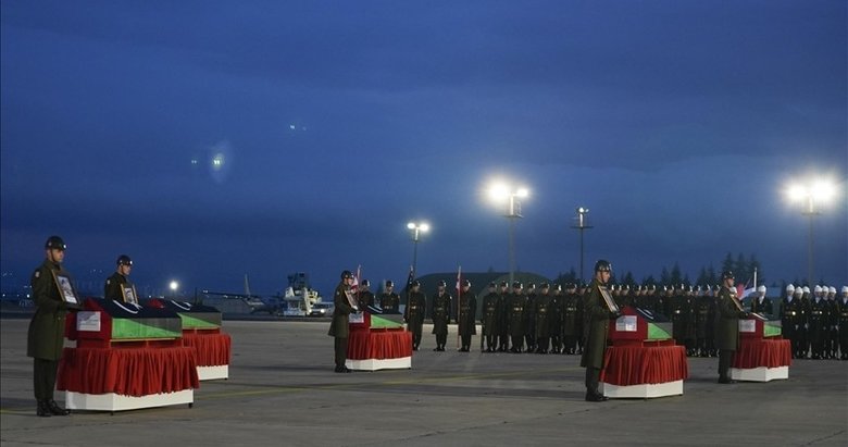 Düşen uçakta hayatını kaybeden Libya askeri heyeti için Ankara’da tören düzenlendi