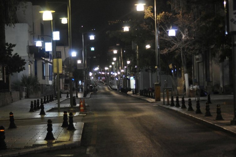 Bodrum’da sokaklar boş kaldı