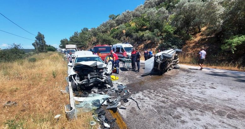 Bodrum’da iki araç kafa kafaya çarpıştı: 1 ölü, 3 yaralı