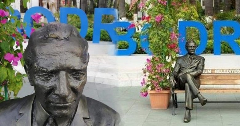 CHP’li Bodrum Belediyesi’nin ‘bankta oturan Atatürk heykeli’ne tepki yağıyor