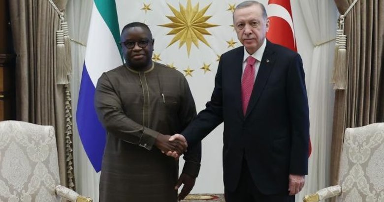 Başkan Erdoğan, Sierra Leone Cumhurbaşkanı ile bir araya geldi