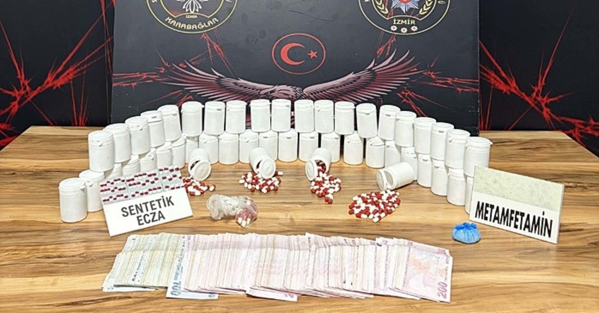 İzmir'de binlerce uyuşturucu madde ele geçirildi!