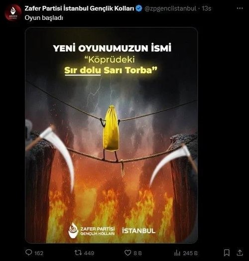 Zafer Partisi’nin skandal paylaşımına soruşturma