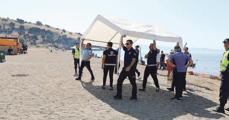 Sahillerde korsan şezlong operasyonu