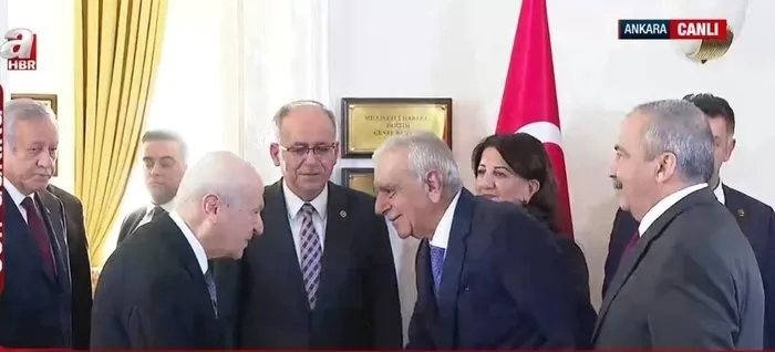DEM Parti heyeti MHP Genel Başkanı Devlet Bahçeli ile görüştü