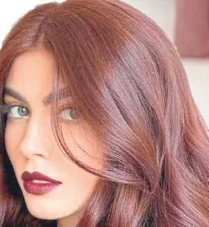 Saçtan modaya plum copper dokunusu
