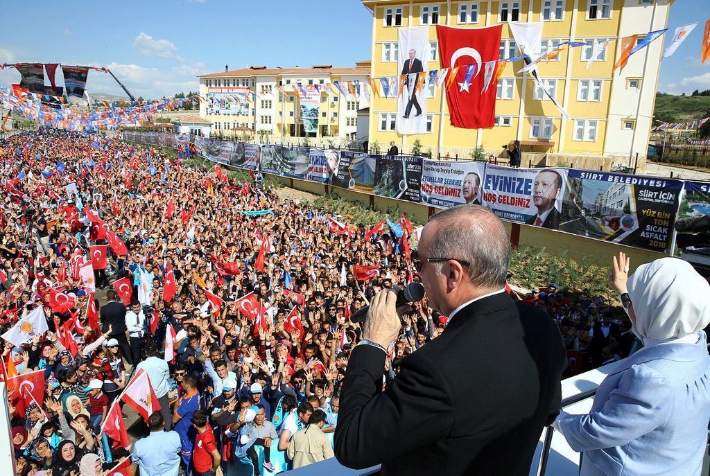 Cumhurbaşkanı Erdoğan’ın Siirt 6. Olağan İl Kongresi’nden yansıyan kareleri