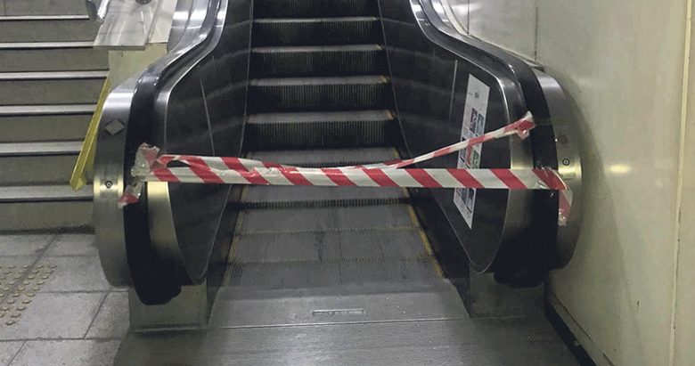 Yürümeyen merdiven yapmışlar