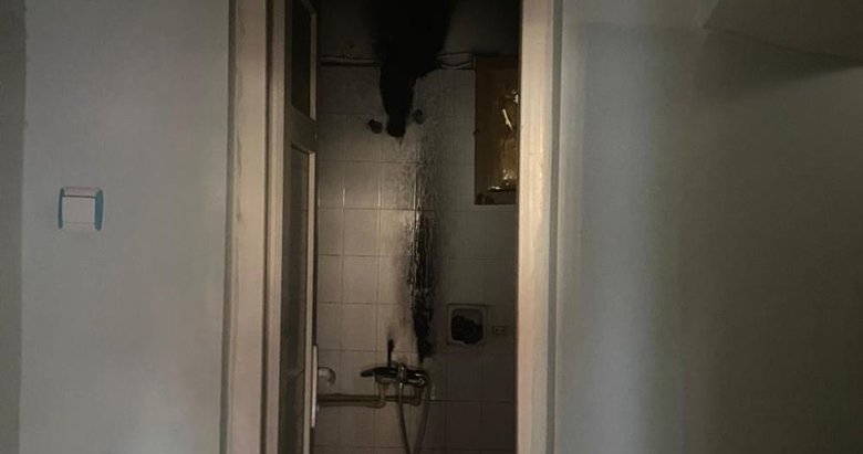 Aydın’da banyoda alev alan şofben yangına neden oldu